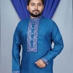 প্রিমিয়াম এম্ব্রয়ডারীতে নান্দনিক ডিজাইনের আকর্ষণীয় পাঞ্জাবী