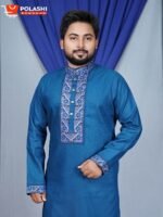 প্রিমিয়াম এম্ব্রয়ডারীতে নান্দনিক ডিজাইনের আকর্ষণীয় পাঞ্জাবী