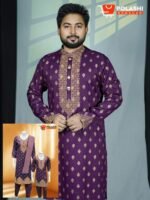 প্রিমিয়াম কোয়ালিটির বাবা–ছেলের ম্যাচিং পাঞ্জাবী ও থ্রি-পিস